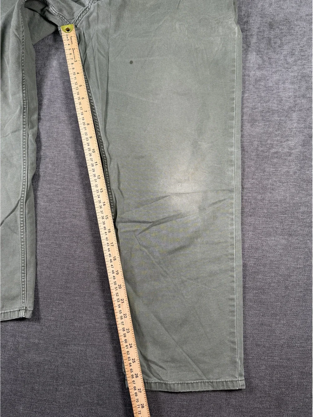 Carhartt Relaxed Fit Olive Green Work Pants, Size 38x30